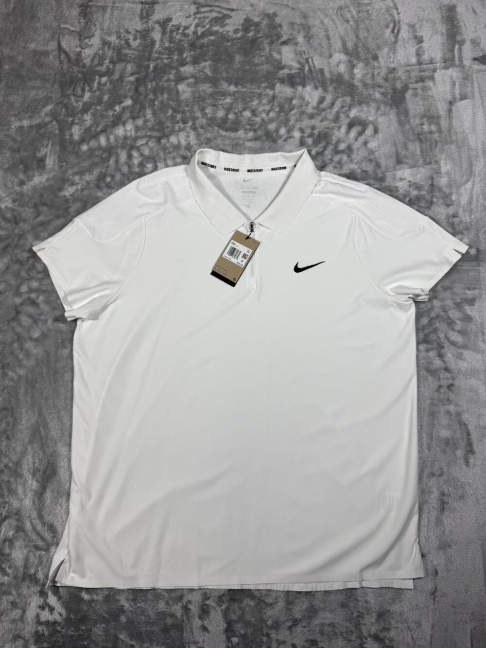 New Nike NikeCourt Dri-FIT ADV Polo Shirt Men's 2XL White Tennis FD5291 100